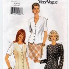 Women's Fitted Top Sewing Pattern, Misses' / Misses' Petite Size 8-10-12 UNCUT Vogue 9173