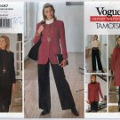 Women's Jacket, Dress, Top, Skirt, Pants, Sewing Pattern by Tamotsu, Size 20-22-24 UNCUT Vogue 1487