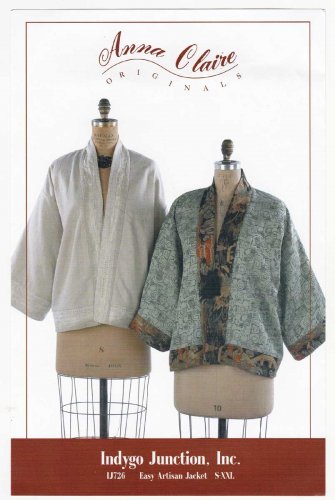 Easy Artisan Jacket Anna Claire Originals Sewing Pattern Size S-XXL UNCUT Indygo Junction IJ726