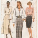 Women's Skirt Sewing Pattern Misses' / Miss Petite Size 8-10-12 UNCUT Vogue 8427