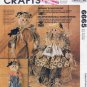 Scarecrows Dolls, Black Bird, Wall Hanging Sewing Pattern Size UNCUT McCall's Crafts 6665