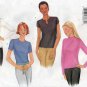 Women's Pullover Tops Sewing Pattern Misses' Size 12-14-16 UNCUT Fast & Easy Butterick 3196