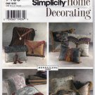 Pillows Sewing Pattern, Donna Lang Designer, Home Decorating UNCUT Simplicity 7196
