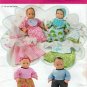 Baby Doll Clothes Sewing Pattern for 15" Dolls Uncut Simplicity 1937