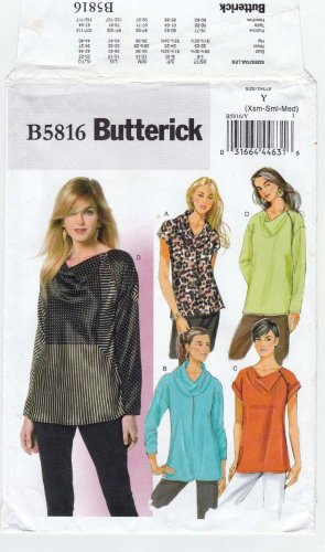 Women's Pullover Top Sewing Pattern Size 4-6-8-10-12-14 UNCUT Butterick B5816 5816