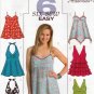 Women's Summer Tops, Halter, Sewing Pattern Size 6 8 10 12 UNCUT Butterick B4800 4800
