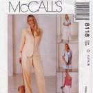 Women's Jacket, Pants, Shorts, Skirt Sewing Pattern Misses' Size 12-14-16 UNCUT McCall's 8118