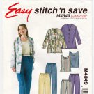 Women's Jacket, Top, Pants, Capri Pants Sewing Pattern Size 8-10-12-14 UNCUT McCall's M4349 4349