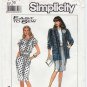 Simplicity 9045 Women's Dress and Unlined Jacket Sewing Pattern Size 16 UNCUT