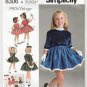 1950's Style Girl's Dress and Jacket Sewing Pattern Size 3-4-5-6-7-8 UNCUT Simplicity 8306