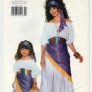 Gypsy, Fortune Teller, Halloween Costume Pattern, Adult and Girl's Sizes UNCUT Butterick 4653
