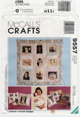 Memory Quilt, Doll and Pillows Sewing Pattern UNCUT McCall's Crafts 9557