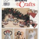 Christmas Decorations, Angel Tree Topper, Ornaments, Crafts Sewing Pattern UNCUT Simplicity 7549