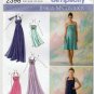 Women's Halter Dress, Strapless Evening Gown Sewing Pattern Misses Size 4 - 12 UNCUT Simplicity 2398