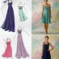 Women's Halter Dress, Strapless Evening Gown Sewing Pattern Misses Size 4 - 12 UNCUT Simplicity 2398