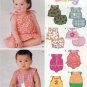 Baby Top, Panties and Romper Sewing Pattern Size Newborn - Large UNCUT New Look 6395