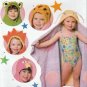 Kids Hooded Towels for Pool, Beach, Bath Sewing Pattern Simplicity 4175