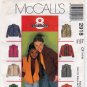 Girl's Zipper Front Jacket or Vest Sewing Pattern Children's Size 4-5-6 UNCUT McCall's 2918