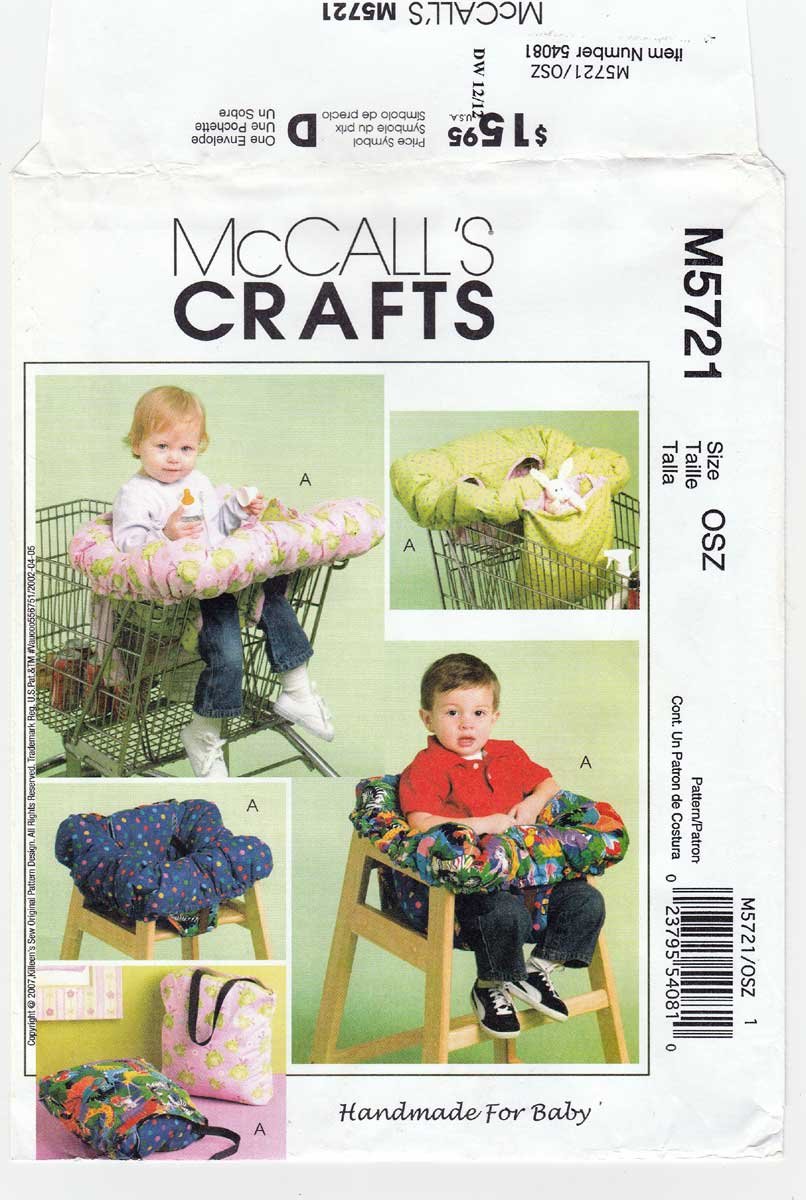 3in1 Shopping Cart Cover for Baby Sewing Pattern UNCUT McCall's M5721