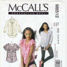 Women's Blouse Sewing Pattern Misses' Size 4-6-8-10-12 UNCUT McCall's M6512 6512