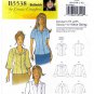 Women's Blouse Sewing Pattern Misses' Size 3-4-6-8-10-12-14-16 UNCUT Butterick B5538 5538