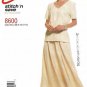 Women's Top and Skirt Sewing Pattern Misses' Size 8-10-12-14 UNCUT McCall's 8600