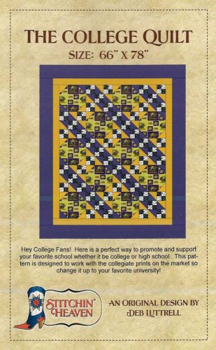College Quilt Pattern by Stitchin' Heaven SH0005