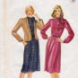 Modest Style Women's Dress and Lined Jacket Sewing Pattern Size 16 UNCUT VTG 1980's Butterick 4051