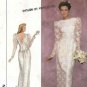 Wedding Gown, Lace Dress, V-Back, Bridesmaid Dress Pattern Size 14-16-18-20 Uncut Simplicity 9099