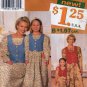 Mommy and Me Matching Dress Sewing Pattern, Girl Size 3 - 8 Misses Size 6 - 24 UNCUT Simplicity 7769