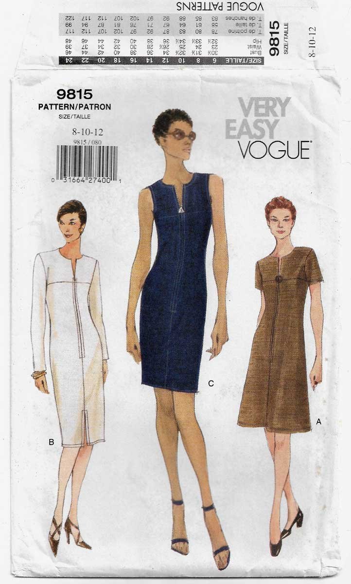 Women's Fitted Dress Sewing Pattern Misses' / Miss Petite Size 8-10-12 ...