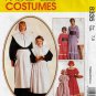 Girl's Prairie Dress and Hat, Pilgrim with Apron Costume Pattern Child Size 7, 8 UNCUT McCall's 8335