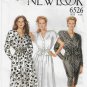 Women's Button Front Dress Sewing Pattern, Misses' Size 6-8-10-12-14-16-18 UNCUT New Look 6526