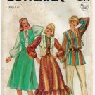 Women's Vest, Tunic and Flared Skirt Pattern Misses / Petite Size 10 VTG 1970's UNCUT Butterick 3906