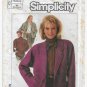 Women's Lined Jacket Sewing Pattern with Notched or Shawl Collar Size 12-14-16 UNCUT Simplicity 7089