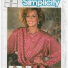 Women's Wrap Blouse Sewing Pattern, Asymmetrical Close, Misses Size 12 UNCUT Vintage Simplicity 6650