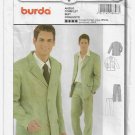 Men's Suit Sewing Pattern, Pants and Sport Jacket, Size 38 40 42 44 46 48 50 UNCUT Burda 8826