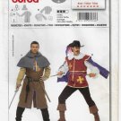 Musketeer and Page Costume Sewing Pattern Men's Size 38 40 42 44 46 48 50 UNCUT Burda 7976