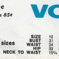 1960's Women's Jacket Sewing Pattern Size 16 Bust 36 UNCUT Vintage Vogue 7006