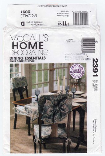 Dining Essentials Home Decor Sewing Pattern UNCUT McCall's 2391