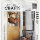 Scarecrow Door/ Wall Hanging and Stuffed Pumpkins Fall Decor Craft Sewing Pattern McCall's 2332