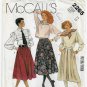 Women's Skirt Palmer & Pletsch Pattern, Pleat Variations, Misses Size 14 Waist 28" McCall's 2265