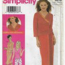 Women's Wrap Top, Skirt and Pants Sewing Pattern Misses' Size 6-8-10-12 UNCUT Simplicity 9619 0611