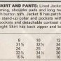 Women's Skirt, Pants and Jacket Sewing Pattern Misses / Miss Petite Size 8 UNCUT McCall's 2707