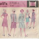1970's Women's Dress, Jacket, Skirt, Blouse Sewing Pattern Size 16 UNCUT Vintage McCall's 2708