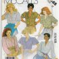 Women's Blouse Sewing Pattern, Long or Short Sleeves, Misses' Size 12 Bust 34" UNCUT McCall's 2955