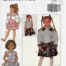Girl's Sewing Pattern, Dress and Bolero Jacket, Child Size 5-6-6X UNCUT Butterick 6607