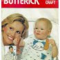 Baby Bib with Animal Designs, Kitty Cat, Puppy Dog, Bunny, Craft Sewing Pattern UNCUT Butterick 4962