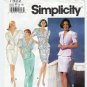 Women's Two-Piece Dress, Skirt, Top with Peplum Pattern Misses' Size 6-8-10 UNCUT Simplicity 7922