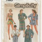 Women's Pants, Shorts, Shirt, Shirtdress, Crop Top Pattern Size 10-12-14 UNCUT Simplicity 7380